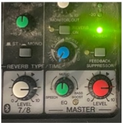 Yamaha PA mixer dials